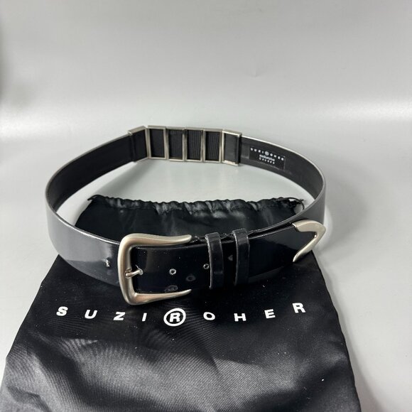 Suzi Oher Gray & Silver Metal Stretchable Belt Six Size Medium Plus main image 10